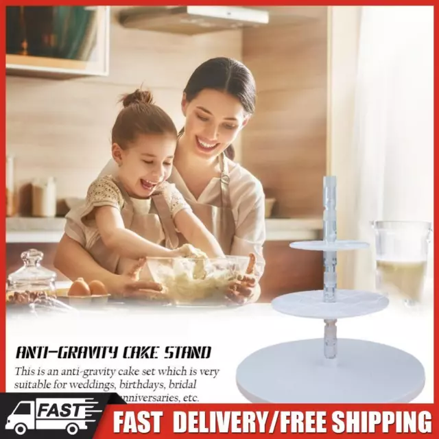 Anti Gravity Cake Pouring Kit Convenient White for Birthday Wedding Baby Shower