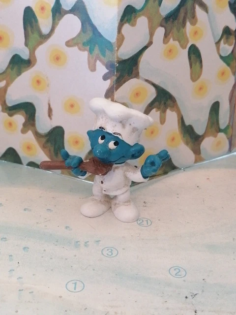 ANCIENNE FIGURINE PVC SCHTROUMPF SMURF - Schtroumpfette