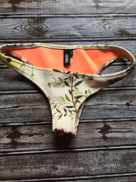 TRIANGL NEOPRENE BIKINI bottom Multi Color Size small NWOT 11.43
