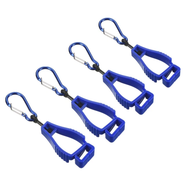 Guanto Protettivo,4pz Guanti Presa Catcher Amo Clips Supporto,Blu