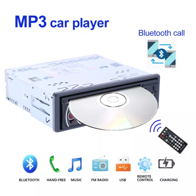 1Din Autoradio mit DVD CD-Player Bluetooth Freisprech-Einrichtung Usb SD Mp3 Aux 2