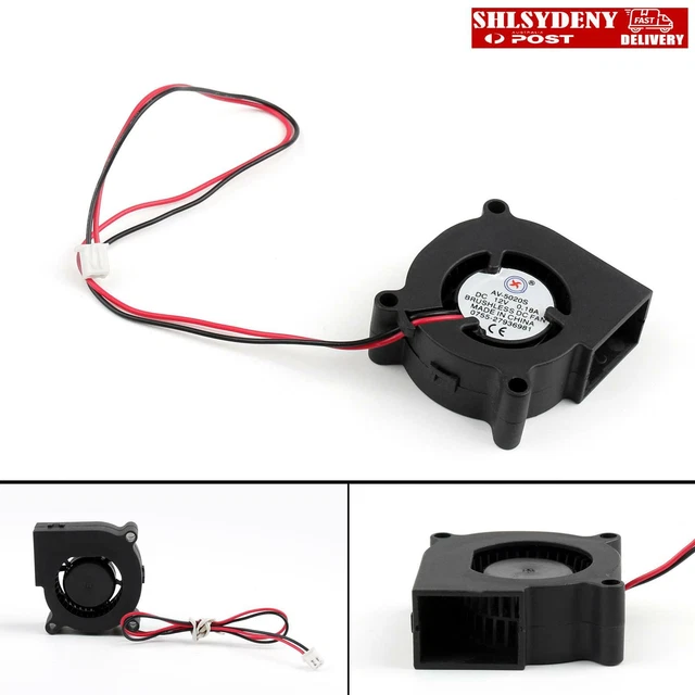 Brushless DC Cooling Blower Fan 12V 5020s 50x50x20mm 0.18A Sleeve 2 Pin Wire