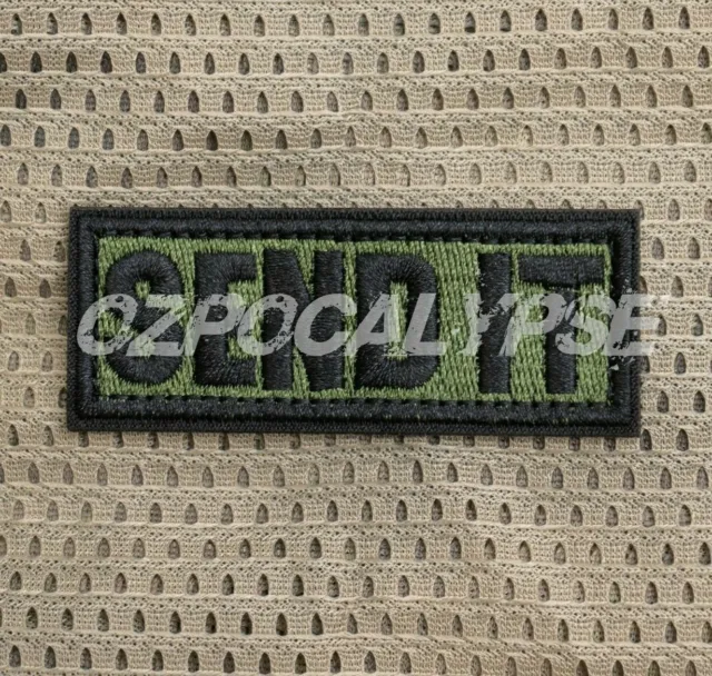 Send It Green Patch - tactical military army morale marines beret ranger forces