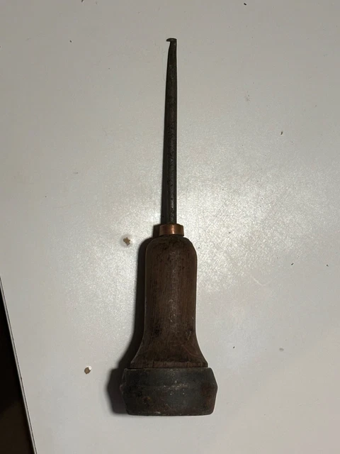 Ancien Poinçon De Cordonnier/bourrelier – Outil Vintage En Métal