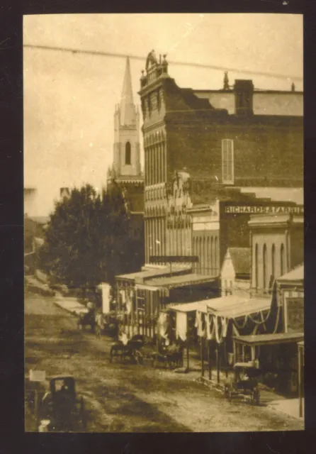 Real Photo Springfield Missouri Downtown Street Scene 1900 Postcard Copy