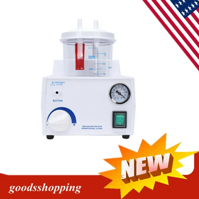 Portable Suction Unit Machine Medical Aspirator Homecare Tabletop Phlegm Mucus