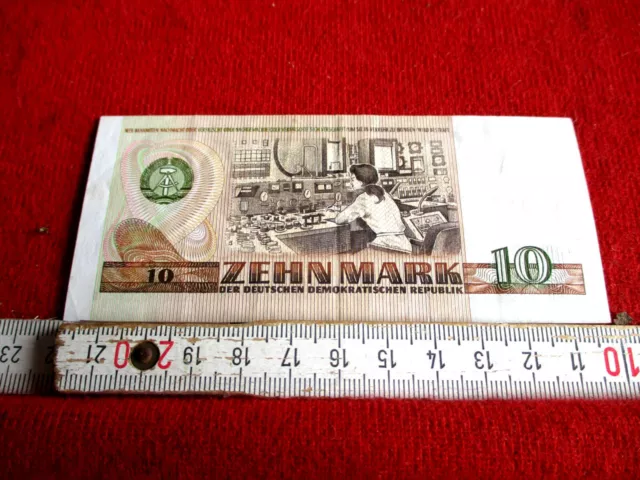 10 Mark DDR aus 1971 Geldschein Original