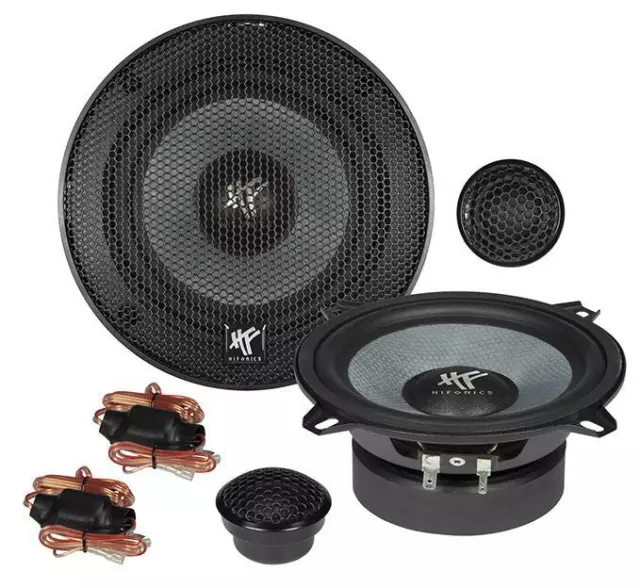 HIFONICS ZS-5.2E 13 cm (5.25") 2 Wege Komponenten Lautsprecher System 160 Watt 2