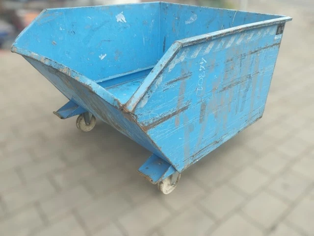 Carrello carrello elevatore cassone ribaltabile contenitore ribaltabile trasloco truciolare contenitore ribaltabile 1m3 44802