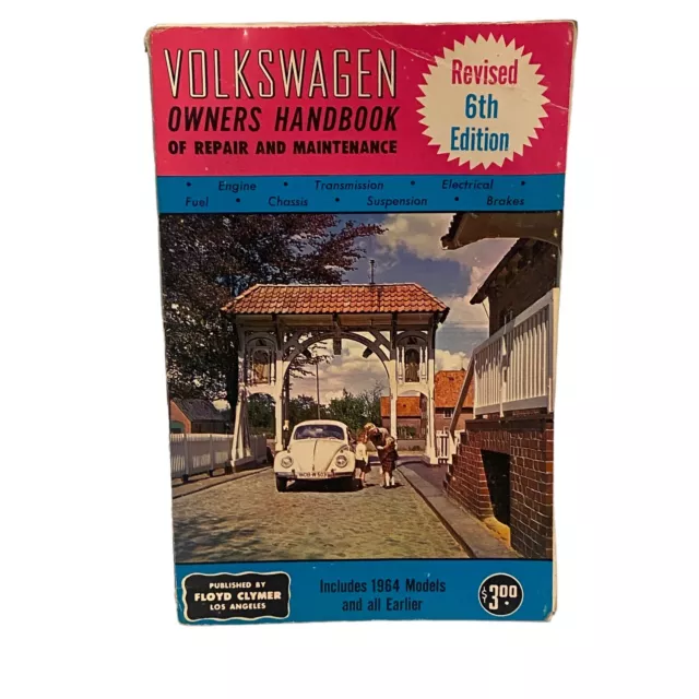 VTG 1970s Volkswagen  Owner's Handbook 6th Edition Clymer 1964 Floyd Clymer