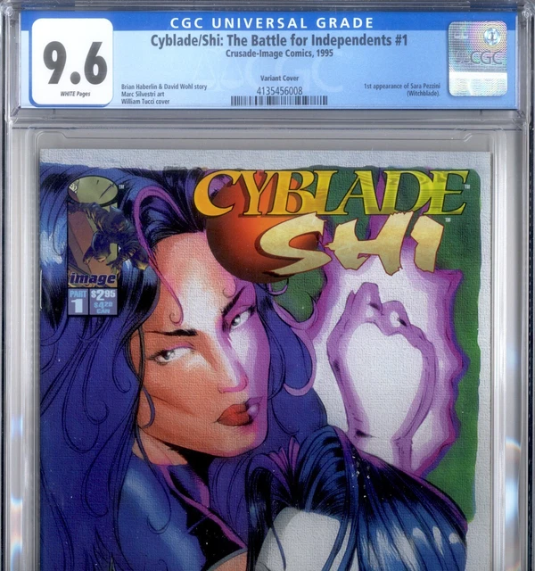 PRIMO:  CYBLADE SHI Battle for Independents #1 Image comics 1995 NM+ 9.6 CGC