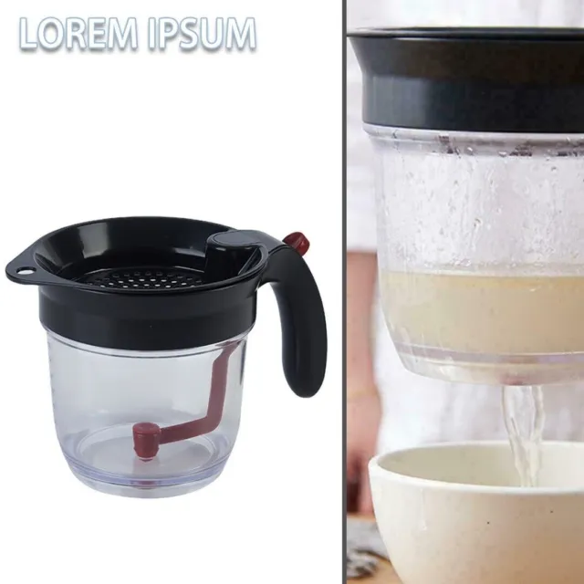 Fat Separator With Bottom Release, Fat Separator with Strainer Filter Gravy~