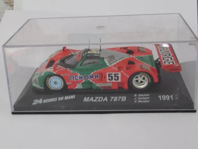 Mazda 787B 1991 Vainqueur Le Mans n°55 Gachot Herbert Weidler 1/43e Type Presse