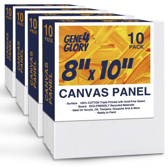 42 Pack 5x7 Inch Canvases for Painting,10 oz Double Primed Acid-Free 100%  Cotton Canvas Panels,Blank Flat Canvas Board for Acrylics Oil Watercolor