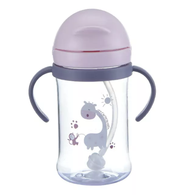 Kids Water Sippy Cup Baby Feeding Cup Leakproof Straws Water Bottle BPA Free