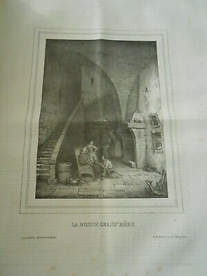 La Bonne Mere GRAVURE Paul Legrand OCTAVE TASSAERT Turgis XIX° 