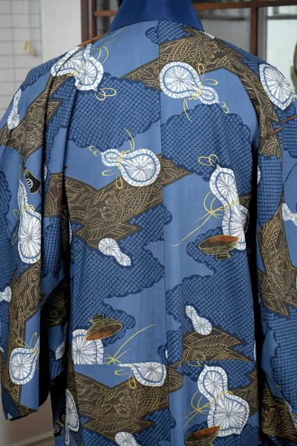 Dear Vanilla Japanese Juban Undergown Men's Kimono Authentic Vintage Japan Mint 6