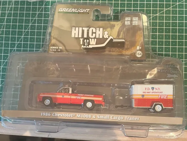 FDNY 1986 Chevrolet mit Trailer 1:64 Greenlight Feuerwehr