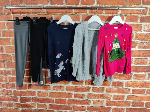 Girls Bundle Age 5-6 Years Zara Bluezoo Etc Leggings Jumper Set Christmas 116Cm