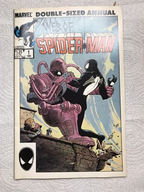 Web of Spider-Man Double sized Annual #1 (Sep 1985, Marvel) C. Vess artist