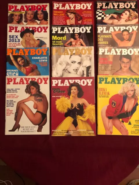 Playboy D kompletter Jahrgang 1993 mit Centerfolds und Kalender (im Januar-Heft)