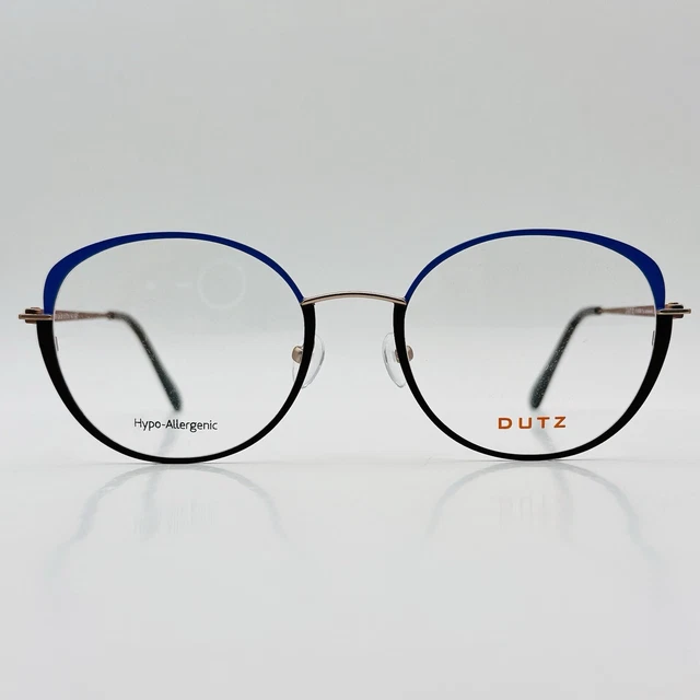 DUTZ EYEGLASSES LADIES Oval Braun Blue Crazy Extravagant Mod