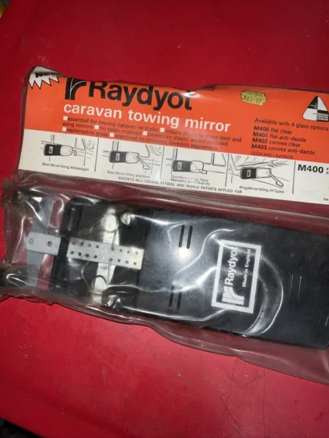 Classic Car Raydyot Caravan Towing Mirrors Pair, Black , Austin,Morris,Mg,Ford 3