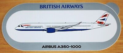 British Airways (UK) Airbus A350-1000 Airline Sticker