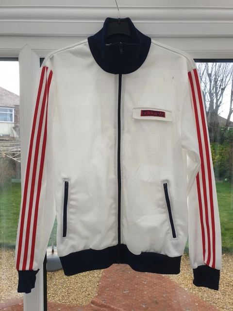 Giacca top tuta Adidas D-Brussels 635433 vintage 2007 bianca taglia large