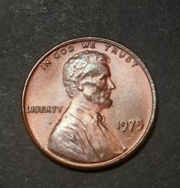 Moneta One Cent rara del 1975 USA. Conservazione FDC.
