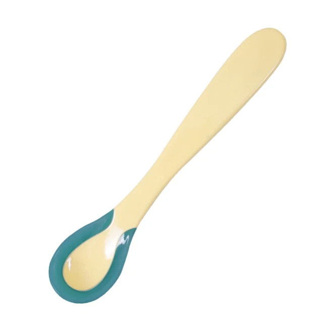 Cucharas para bebé material seguro punta suave fácil de sostener cucharas para bebé cuidado del bebé