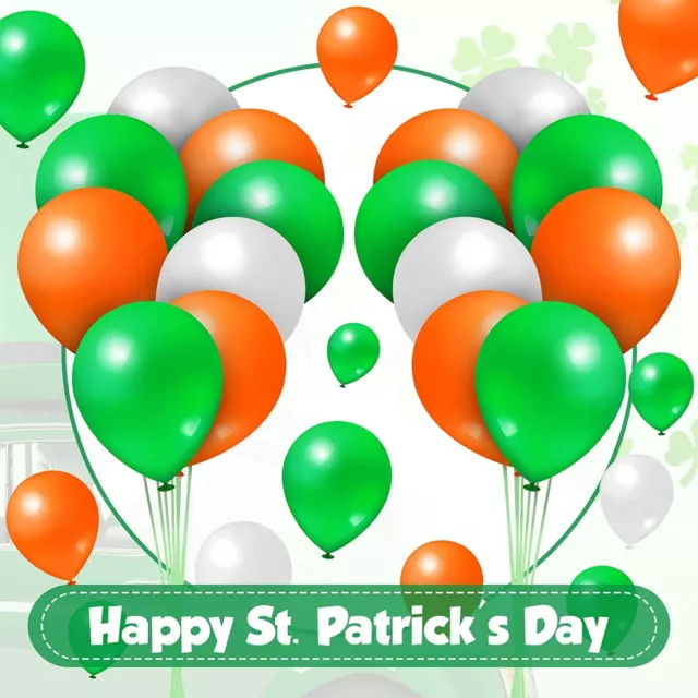 St. Patrick Day Balloons Irish Ireland Latex Quality Party Ballons Decor UK