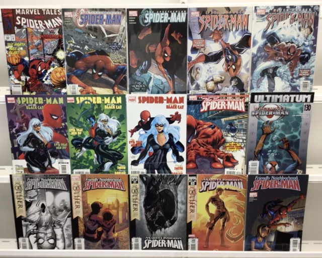 Marvel Comics Spider-Man Comic Book Lot Of 15 Issues
