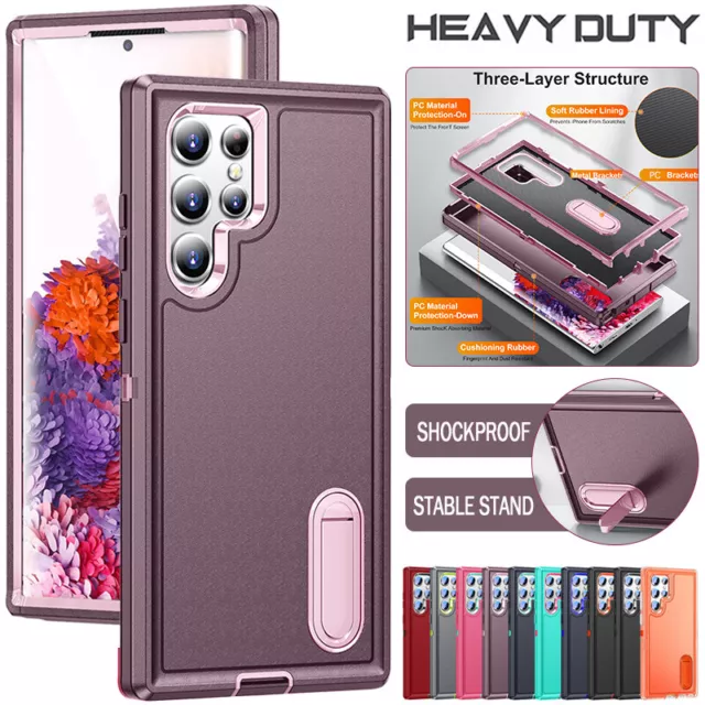 For Samsung S24 S23 S22 FE Ultra Plus A53 Case Heavy Duty Shockproof Tough Cover