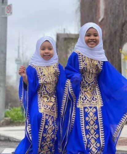 dress Zardoji Dress Girls Farasha Wedding Dress for Kids Ethnic Abaya Kids Wear