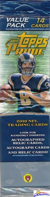 2010 Topps PRIME Football Factory Sealed JUMBO FAT PACK! Rob Gronkowski RC Year