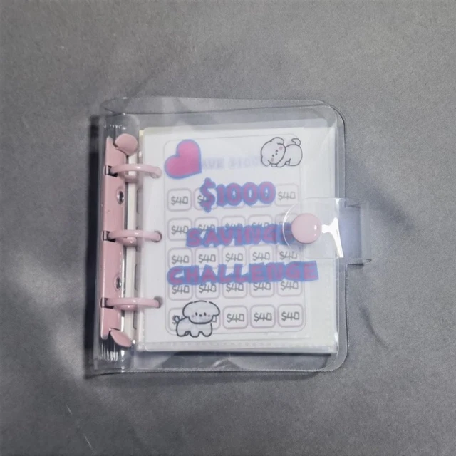 PU $1000 Saving Challenge Binder Sparherausforderungen Buch  Liebhaber
