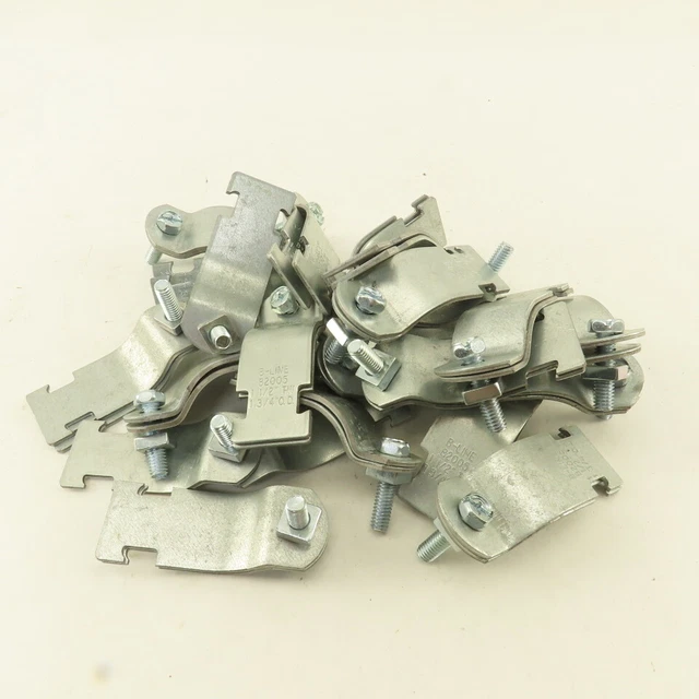 Eaton B2005 1-1/2" EMT IMC Rigid Conduit Pipe Strut Clamp Strap 21 Pairs