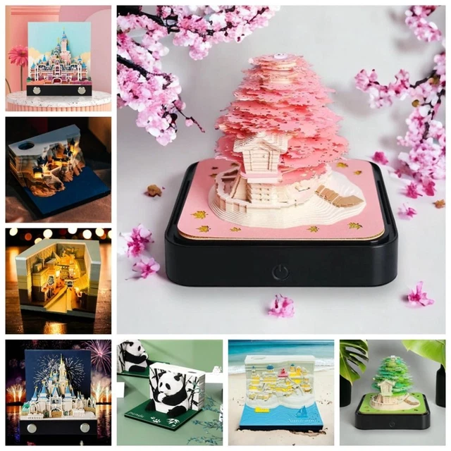 titanic-omoshiroi-block-2024-calendar-art-3d-memo-pad-calendar-room