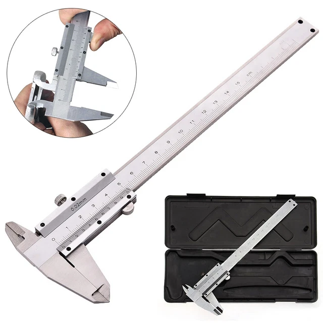 6& VERNIER CALIPER Internal & External Measure Tool Gauge Rule Slide ...