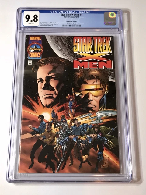 1996 Marvel Star Trek & X-Men Crossover #1 Rare Newsstand Variant Graded Cgc 9.8