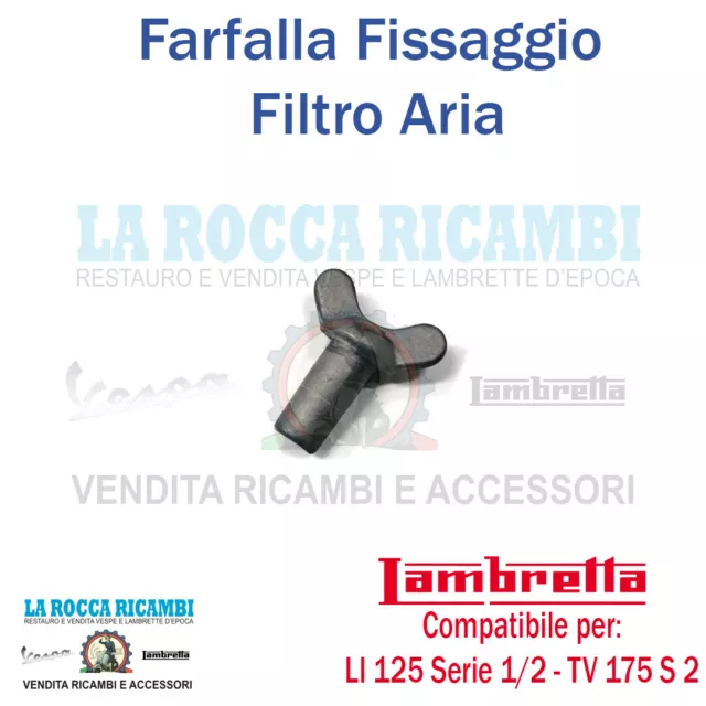 Farfalla Per Fissaggio Filtro Aria Lambretta Li 125 Serie 1-2 - Tv 175 Serie 2