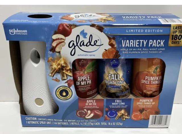 Glade Automatic Spray Kit Limited Edition Fall Variety Pack New