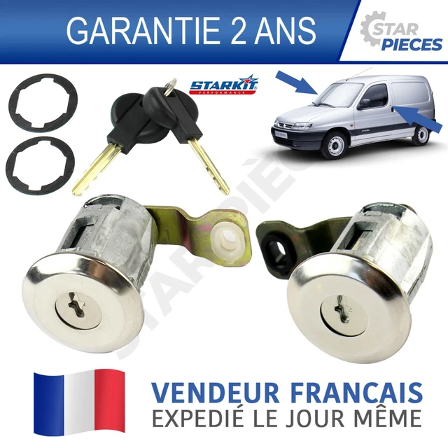Barillet De Serrure Porte Avant Gauche Pour Peugeot 407 Et Citroën C4 Phase 1 - Référence 9170.Y1 - Neuf - Fabriqué En France