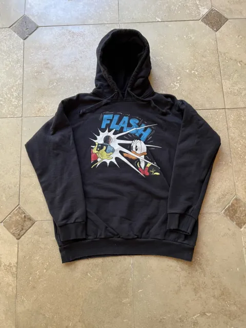 Gucci x Disney Donald Duck Black Pullover Hoodie Sweater Size XL