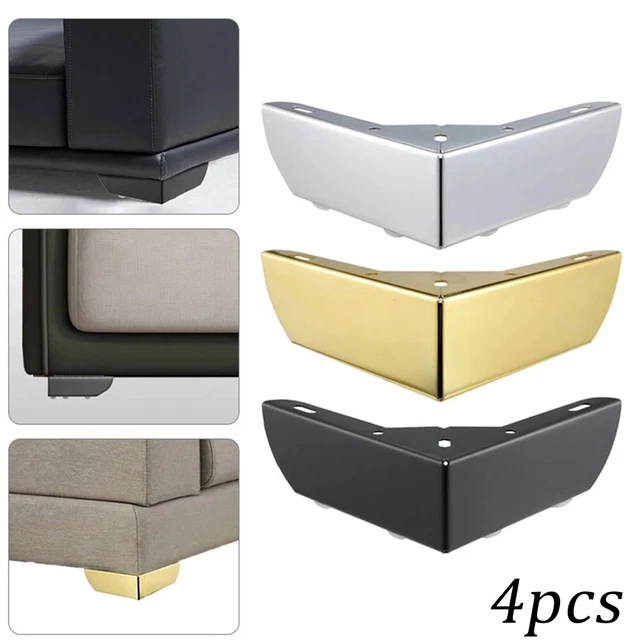 Ensemble de jambes de meubles 4 pièces pieds en métal résistant pour tables c
