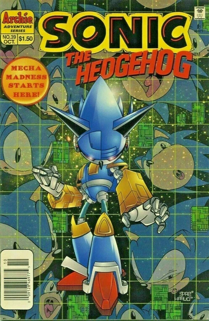 SONIC THE HEDGEHOG Archie Comics 1st Appearance Of Video Game 39 HTF Low Print