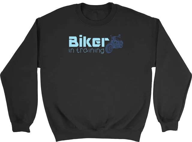 Biker In Training Sweatshirt Mens Womens Racer Bike Motorcycle Motorbike Jumper