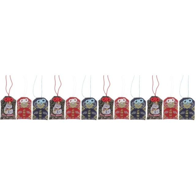 12 pièces exquis portable créatif fortuné décors d'amulette pour festival