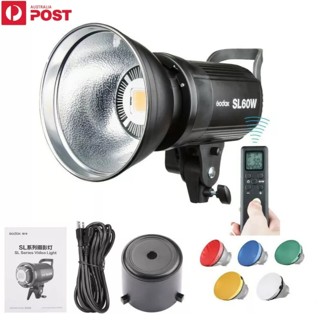 Godox SL-60W 5600K LED Video Studio Light Photography Lighting Bowens + Remote